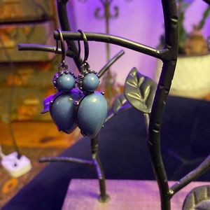 Blue dangle earrings